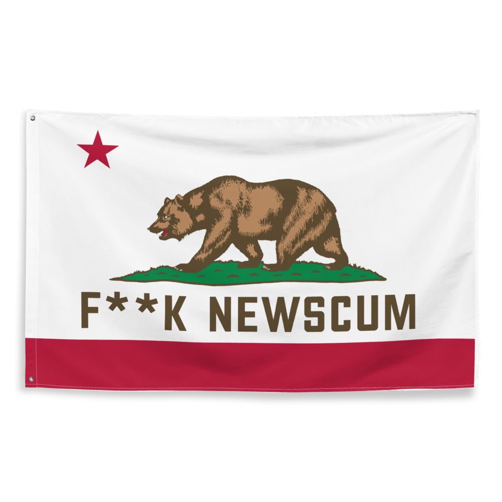 "F**K NEWSCUM" Flag (One Sided)