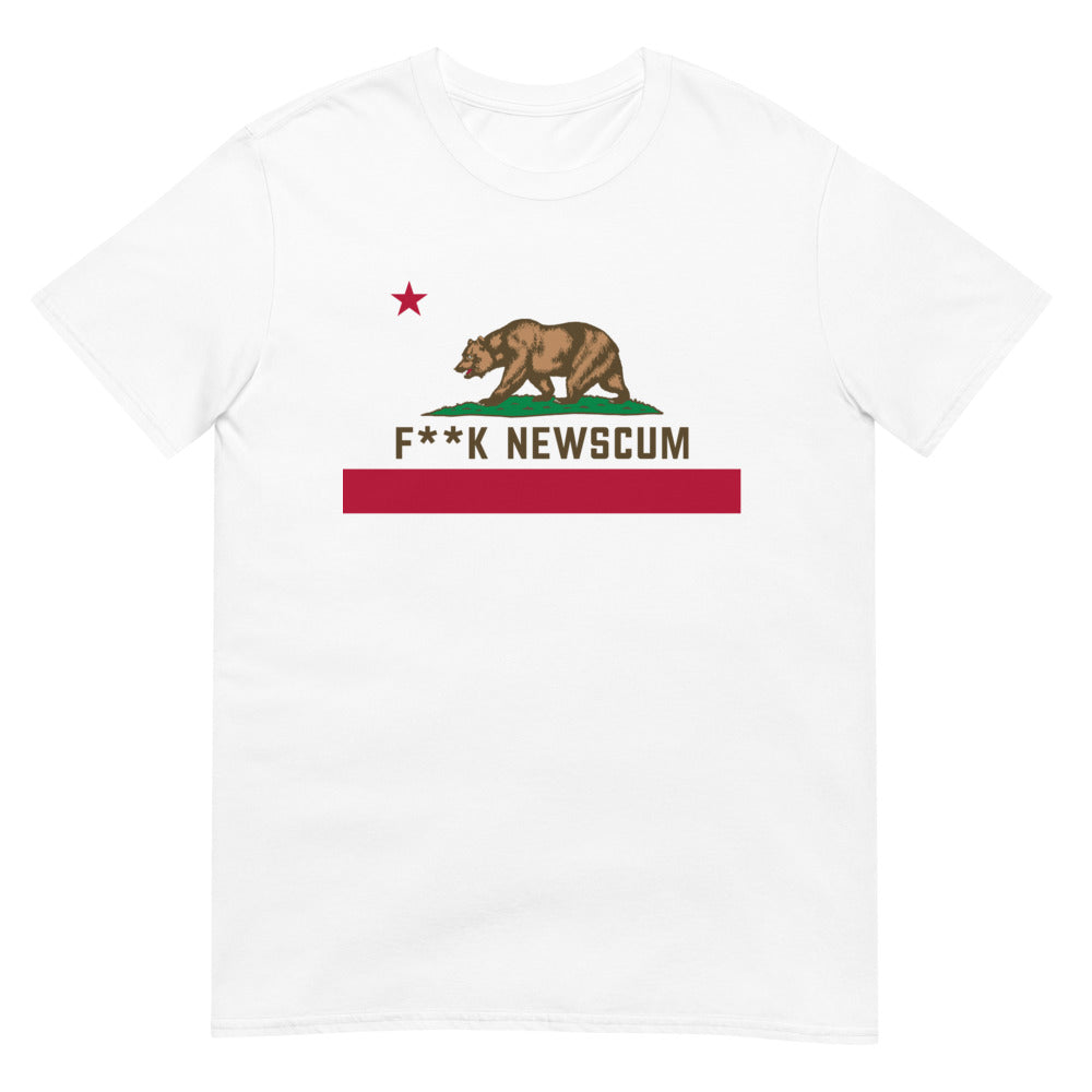 WHITE "F**K NEWSCUM" T-Shirt