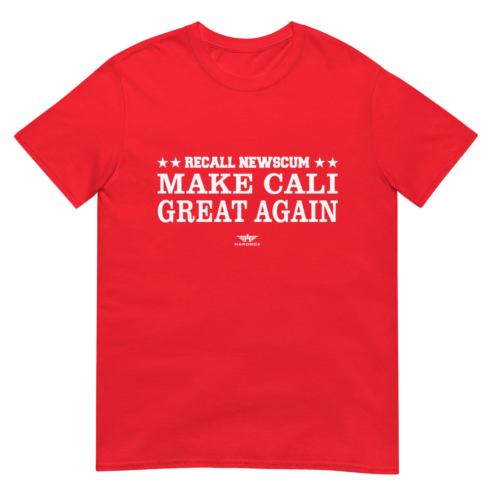 RED "Newscum Make Cali Great Again" T-Shirt