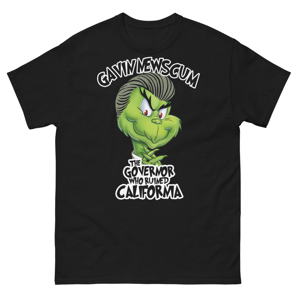 BLACK "NEWSCUM GRINCH" T-Shirt