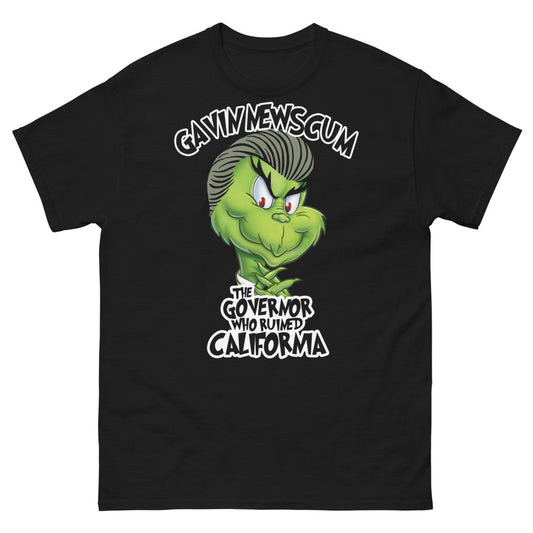 BLACK "NEWSCUM GRINCH" T-Shirt