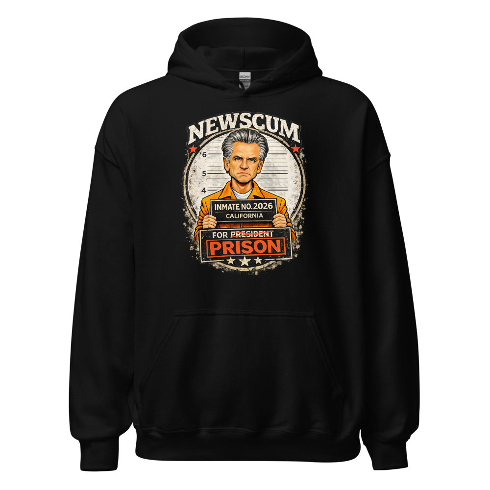 BLACK "NEWSCUM FOR PRISON" Hoodie