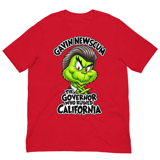 "NEWSCUM GRINCH" T-Shirt - Red